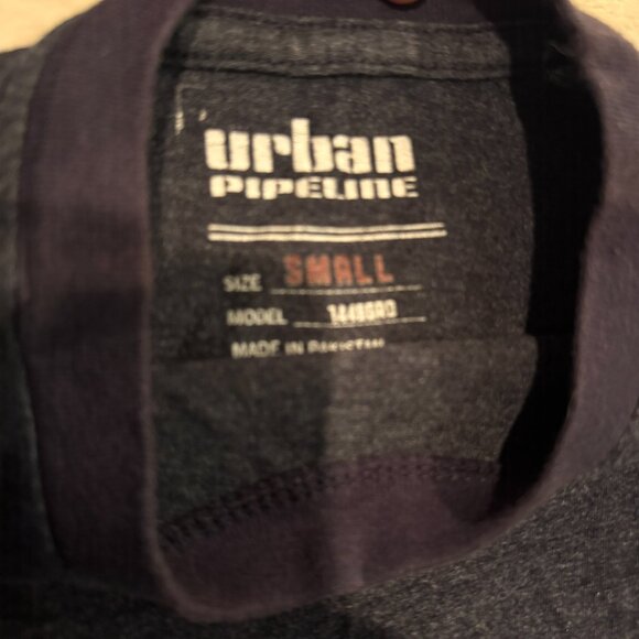 Urban Pipeline Navy Ultrasoft Ringer Tee Shirt Boys Size Small - Picture 2 of 5
